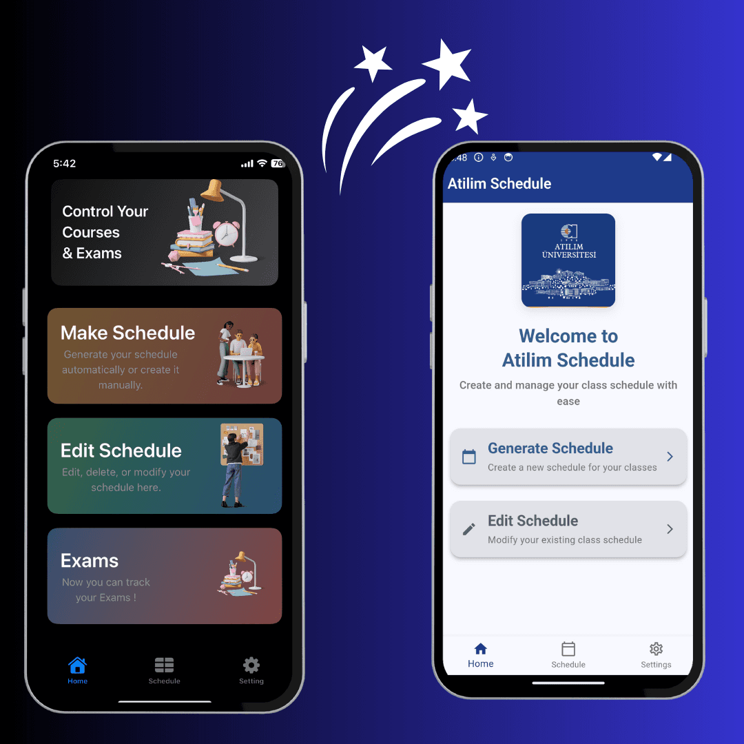 Atilim Schedule App Preview